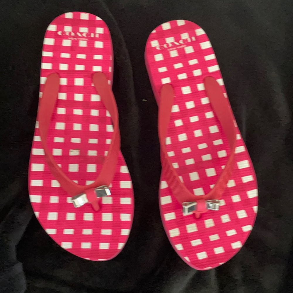 Coach flip flops